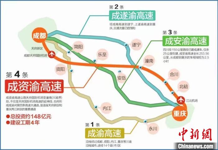 成子渝高速公路将于12月31日24:00开放，为成都和重庆之间增加了又一条大型通道。 高速公路| 紫阳| 四川省