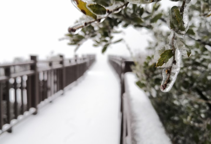 奉节三峡之巅雪景 陈丁 摄