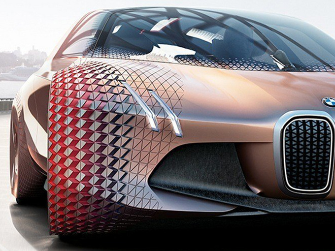 宝马概念车VISION NEXT 100！激光大灯 划时代设计 超强冲击力