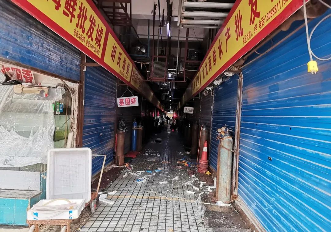 武漢華南海鮮市場(圖片來源:每經(jīng)記者 張明雙 攝)