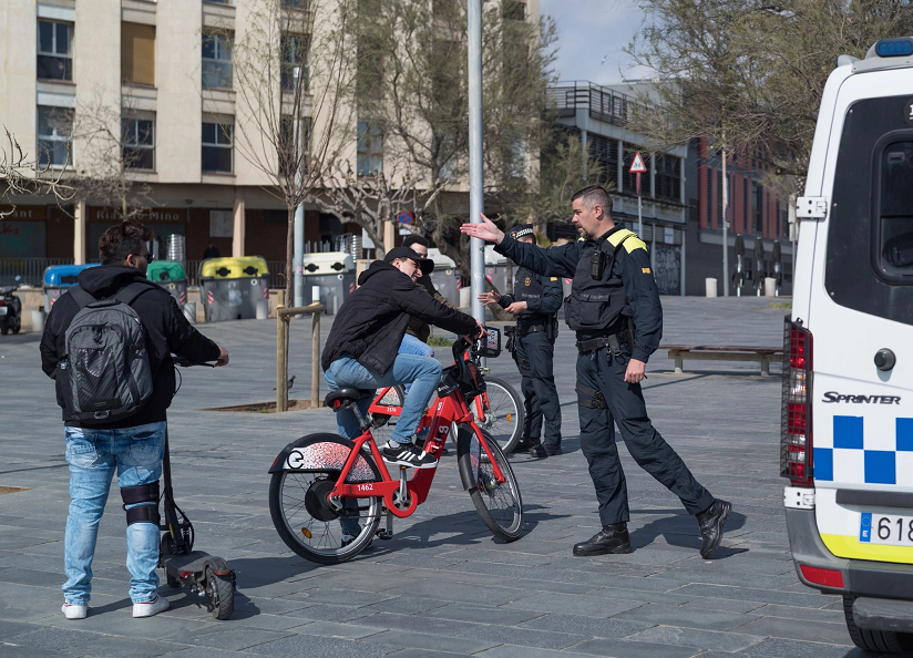 Police advised locals in Barcelona on Sunday.