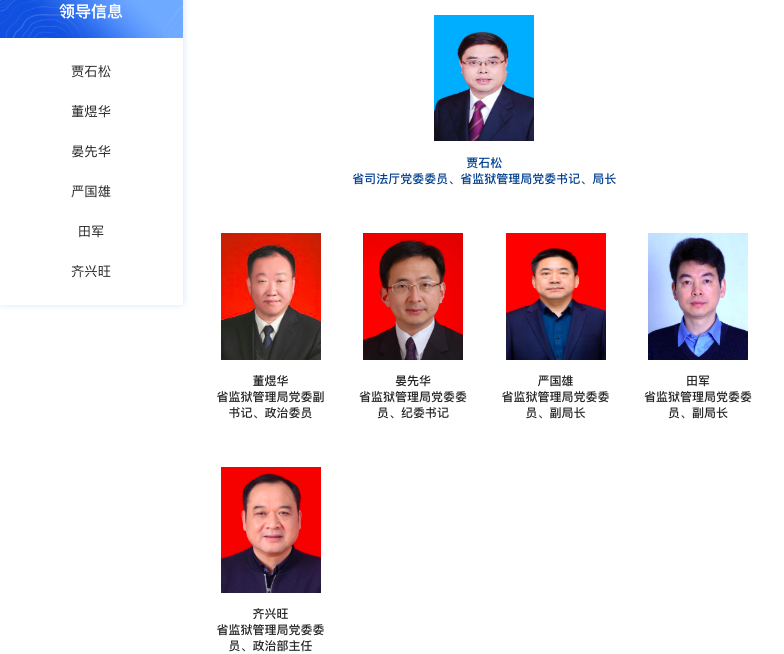 湖北省监狱管理局,高层再调整