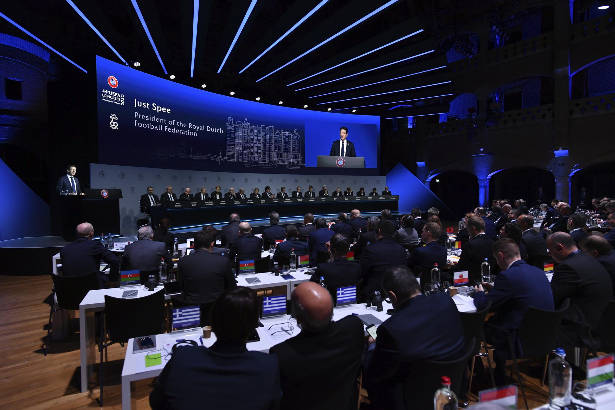 大会现场（欧足联推特 图）