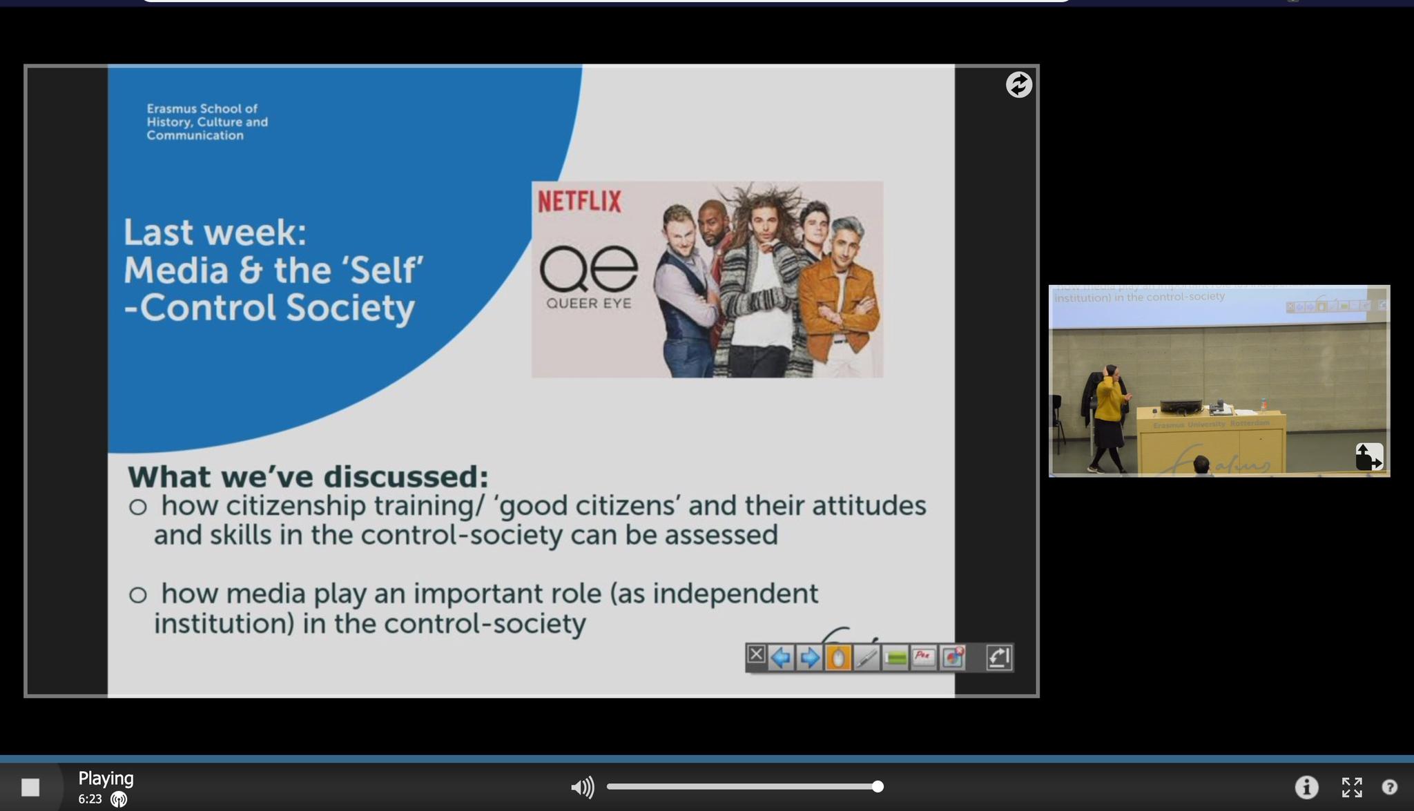 我的远程教学截屏。