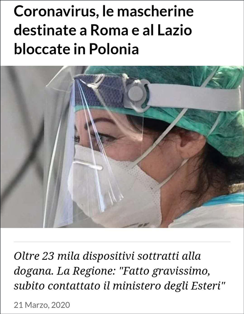 意大利《共和国报》截图