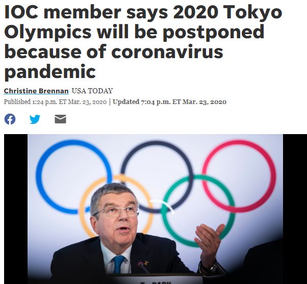 全球炸锅!东京奥运会要推迟到2021年,日本损失高达3.2万亿上热搜!