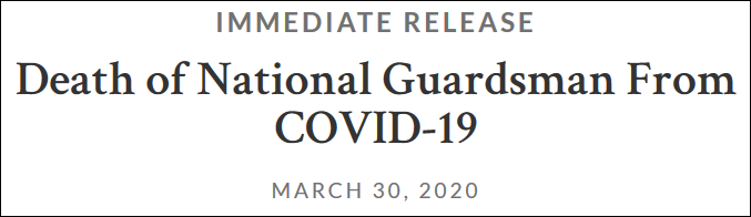 美国国防部官网声明截图