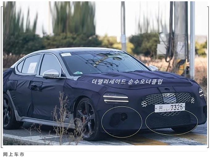 现代新豪华中型车谍照,与宝马3系同级,车尾像奥迪性能车