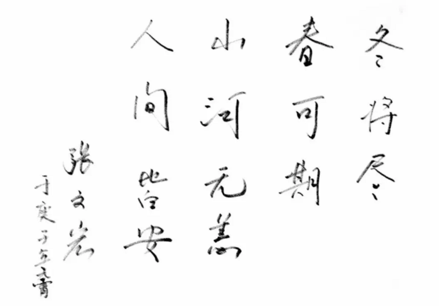 “冬将至,春可期,江山无恙,人世皆安。”(张文宏)