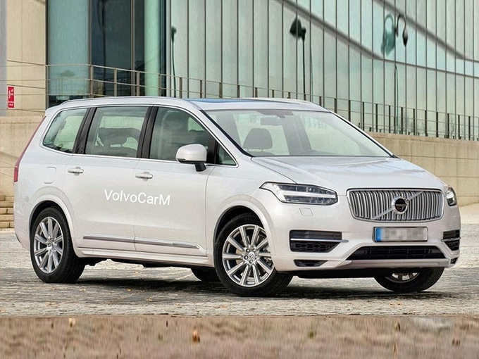 沃尔沃全新MPV渲染图，和雷克萨斯LM一样大，坐8个人没问题