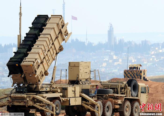 资料图：美国“爱国者”导弹防御系统。