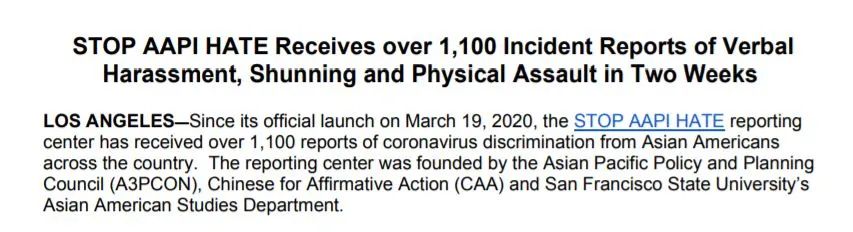 歧视攻击亚裔现象抬头 中国在美留学生遭遇令人