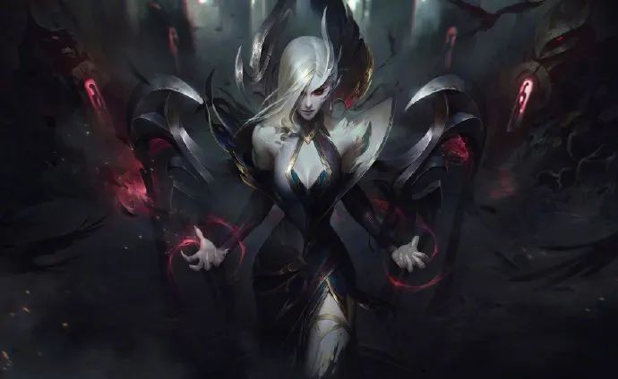 莫甘娜的原画更是满满的女王范,w技能不知道是不是错觉也觉得范围变
