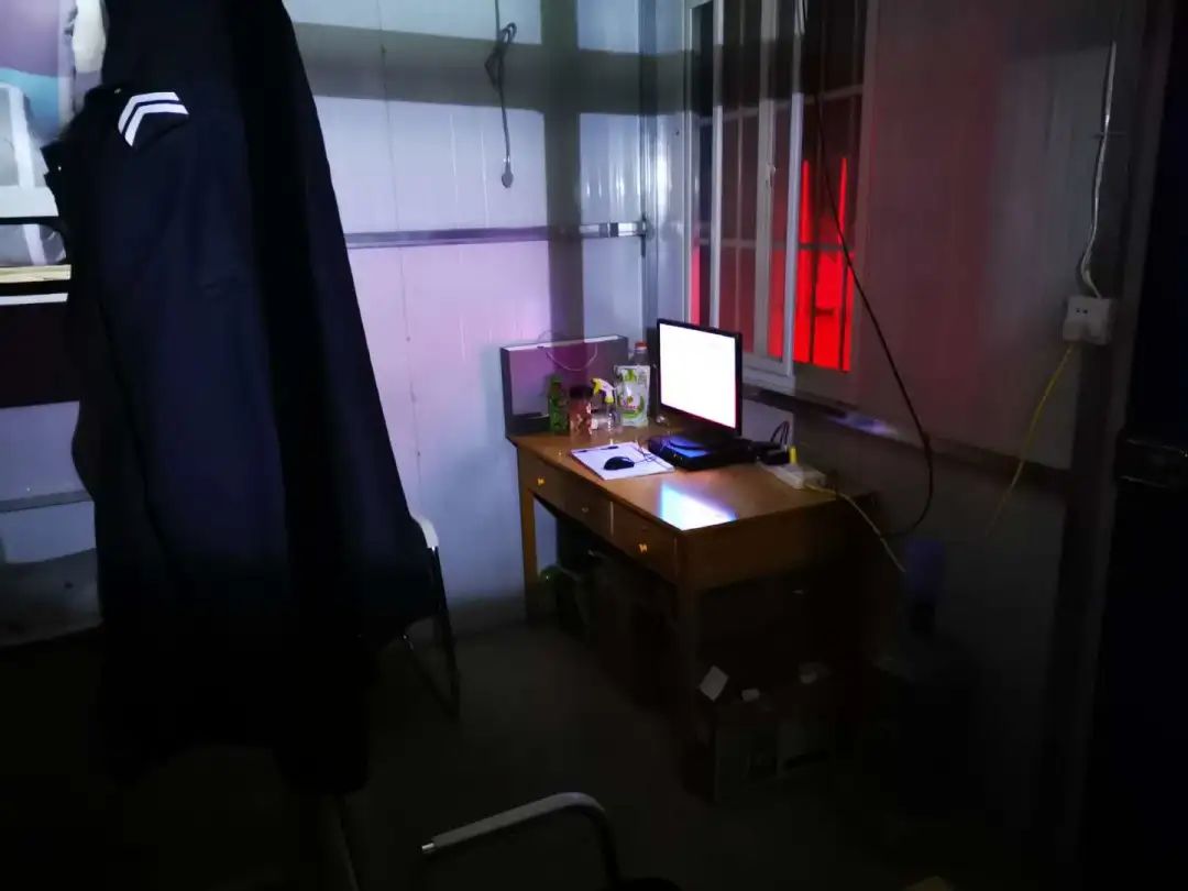  涉事工地的值班室