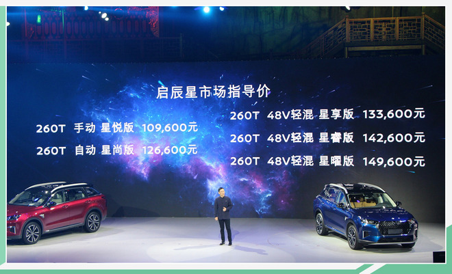 启辰星正式上市 推5款车型/售10.96万-14.96万元