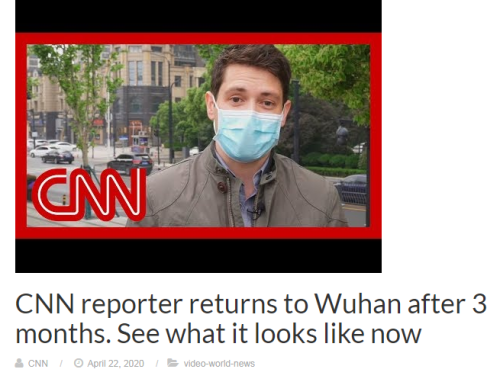 CNN记者重访武汉，美国网友炸锅|疫情