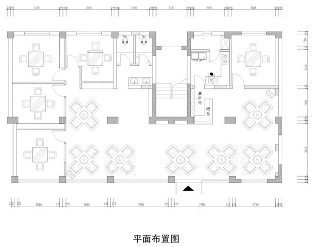 200平米茶室平面图,200平米办公室平面图 家居美图 | 东立国际 200 平米新中式风格工农院街新中式茶楼 (5)张