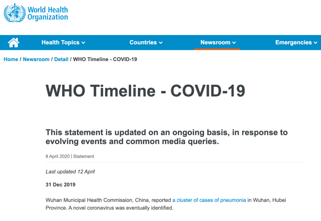 世卫组织总干事连发“一字推文”