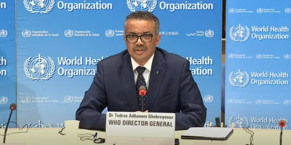 谭德塞：新冠大流行远未结束 感谢中国捐款支持