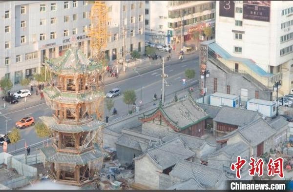 古圆通寺资料图。 杏花岭区委宣传部提供