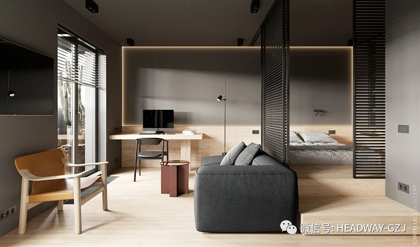 36平现代简约小户型:木质家,沉稳优雅,简净其华
