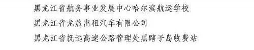 黑龙江省文明委命名100个省级文明窗口标兵和200个省级文明窗口