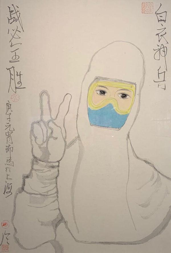 上海首个大型"抗疫"展全景呈现:召唤,逆行与战"疫"瞬间