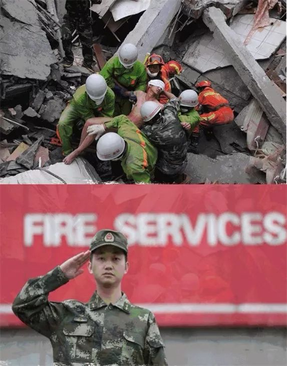 ▲蒋宇航,在废墟中被压5天5夜后,被官兵乐成救出。他说:“他们给了我第二次生命,我盼望成为他们那样的人。”