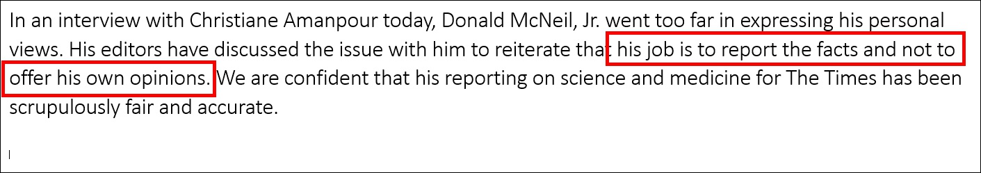 美记者称疫情是总统的错不是中国的错 结果被训