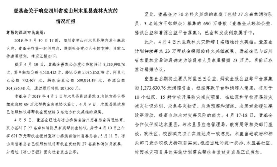 四川凉山去年山火善款尚未落实 今年筹款情况又