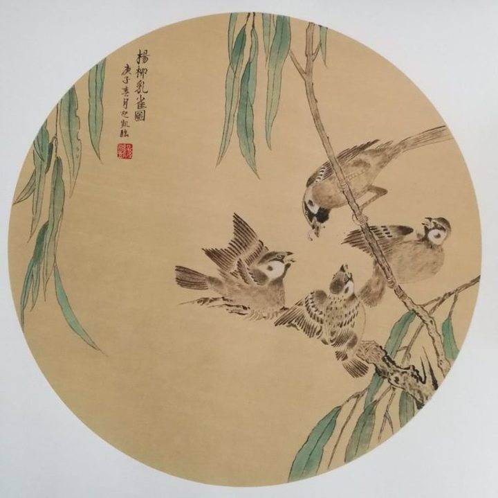 停课不停学淄博市老年大学国画班临摹宋代花鸟小品云展