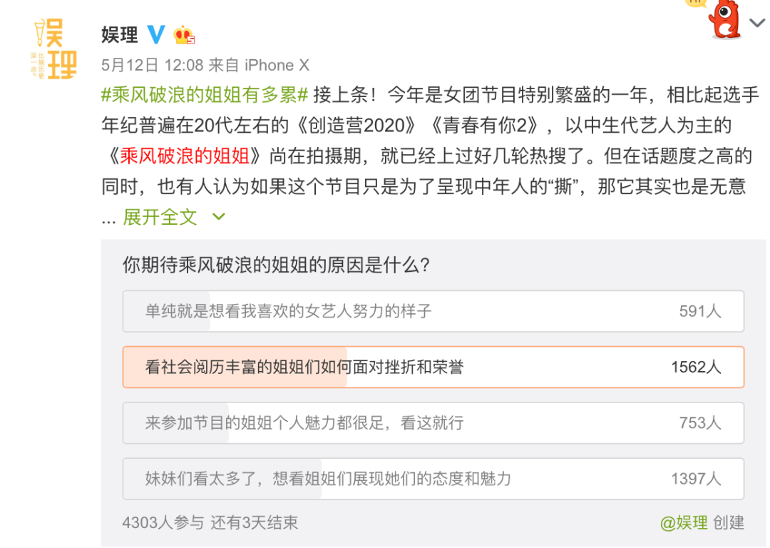 当她们“引爆”《乘风破浪的姐姐》时,他们在期待什么?