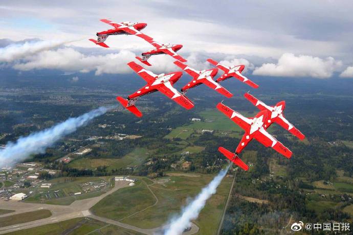 一架加拿大空军“雪鸟”飞行表演队飞机坠毁