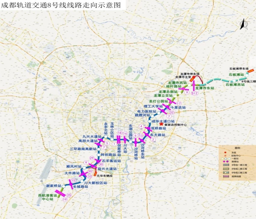 8号线二期27号线30号线三线开工成都地铁超700公里轨交网络来了