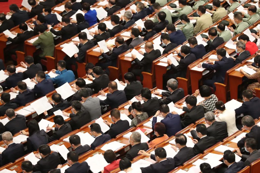 5月22日,第十三届全国人民代表大会第三次会议在北京人民大会堂开幕。新华社记者 刘卫兵 摄