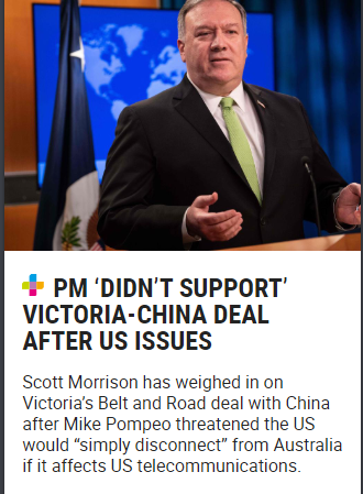 爆炸消息!美国因为中国威胁与澳大利亚“切断