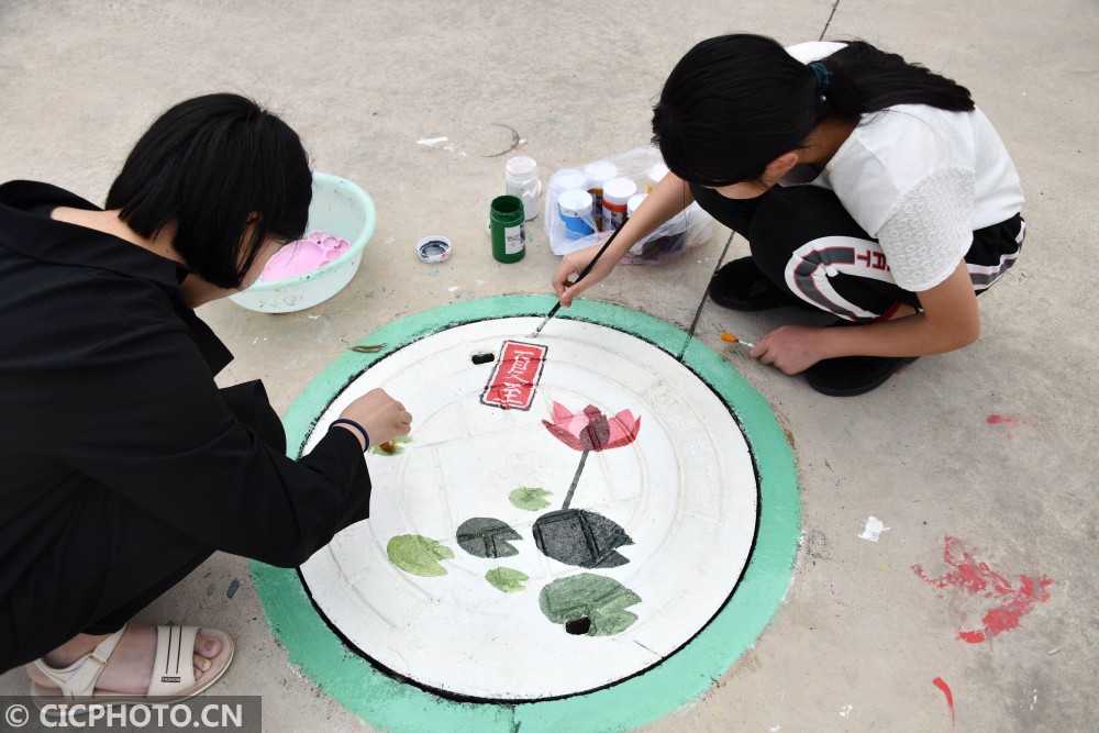 浙江仙居:校园“井”上添花 描绘“二十四节气”
