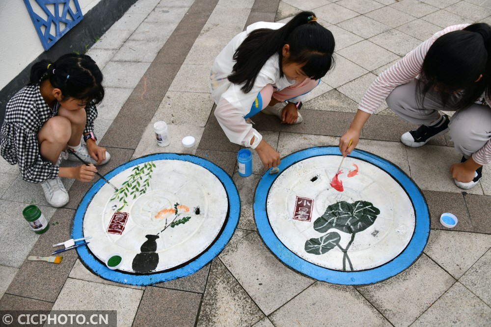 浙江仙居:校园“井”上添花 描绘“二十四节气”
