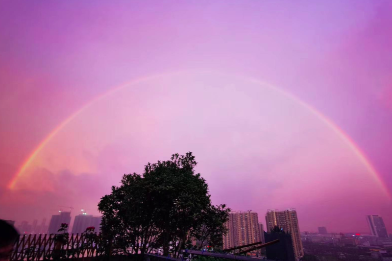 雨后现彩虹,这么美的温州你被惊艳到了吗?