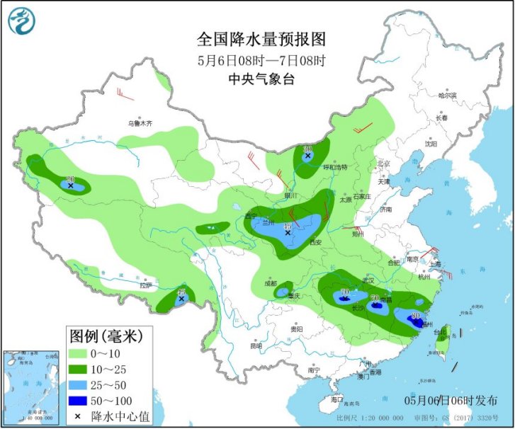 “五一”假期结束大范围降雨模式开启 多地大风