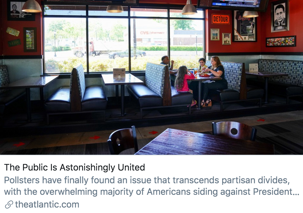 重启经济的代价：成千上万名美国民众的生命。/ CNN报道截图