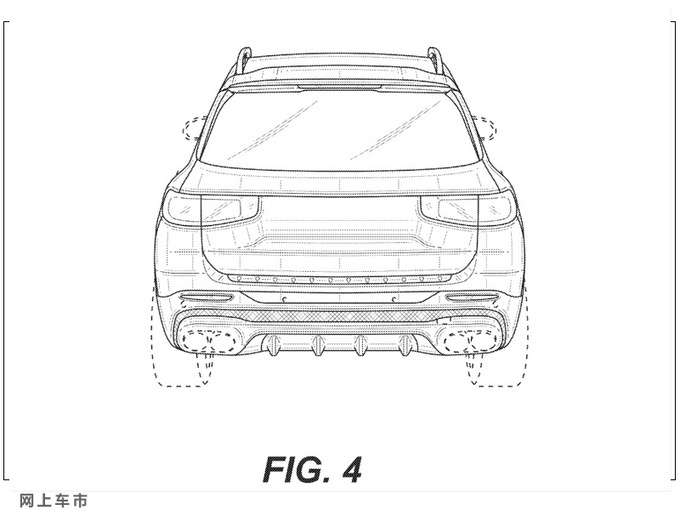 梅赛德斯-AMG GLB 45专利图!2.0T+四驱,年内亮相,动力更强