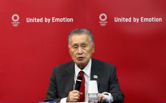 森喜朗介绍东京奥运会场馆“续约”情况。图/东京奥运会官网