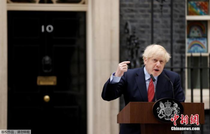 资料图:英国首相约翰逊。