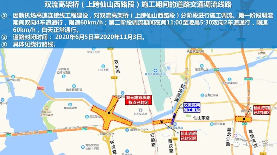 关于新机场高速连接线(双流高架)工程施工及道路调流的通告