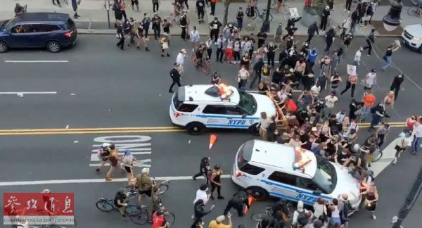 特朗普强硬谴责示威者 外媒：种族矛盾撕裂美国