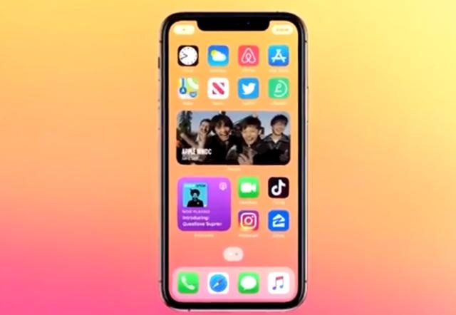 iphone 14图片,iPhone14曝光 苹果ios14发布,亮点不少,网友:有点像wp系统