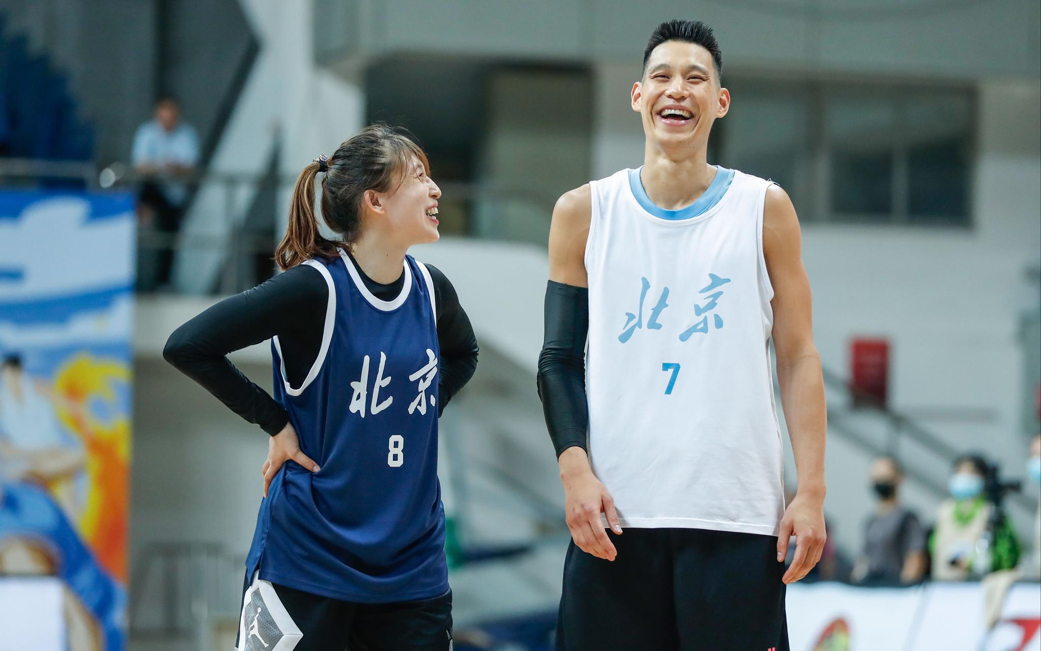 林书豪参加首钢俱乐部公益赛。图/Osports