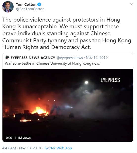 一组对比图,暴露美国反华议员“超大号双标”