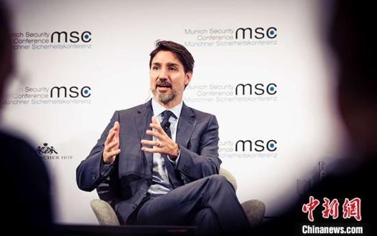 资料图:加拿大总理特鲁多。中新社发 MSC/Kuhlmann 摄